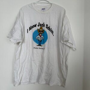“I Know Jack Schitt” Funny Tee White XL